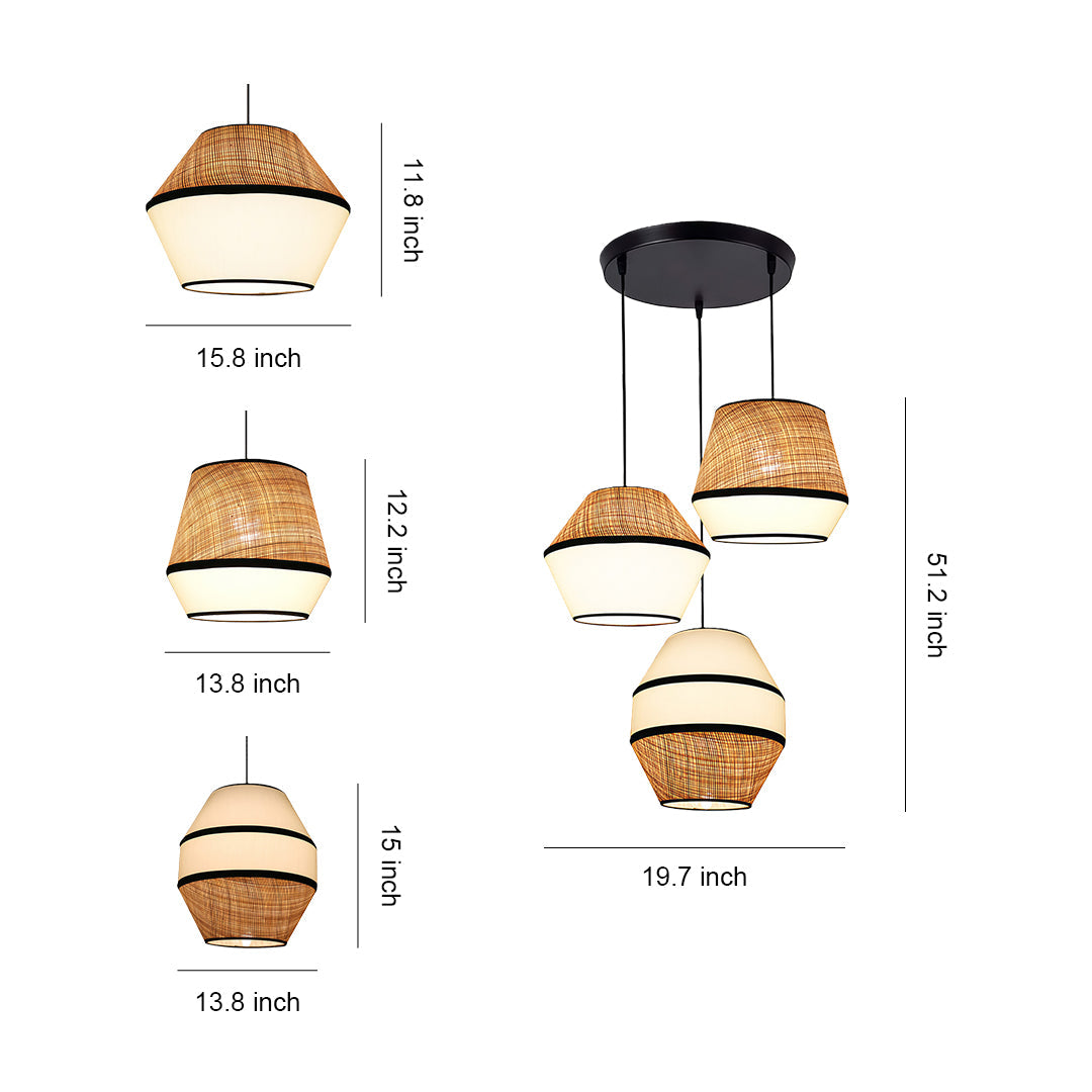 Pendant Fabric Light Shades Japanese Style Ceiling Light