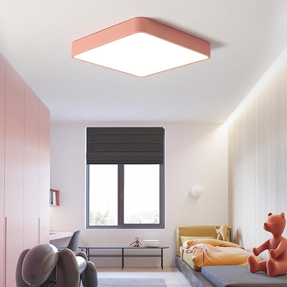 Square Ceiling Light Modern Metal Decorated LED Light