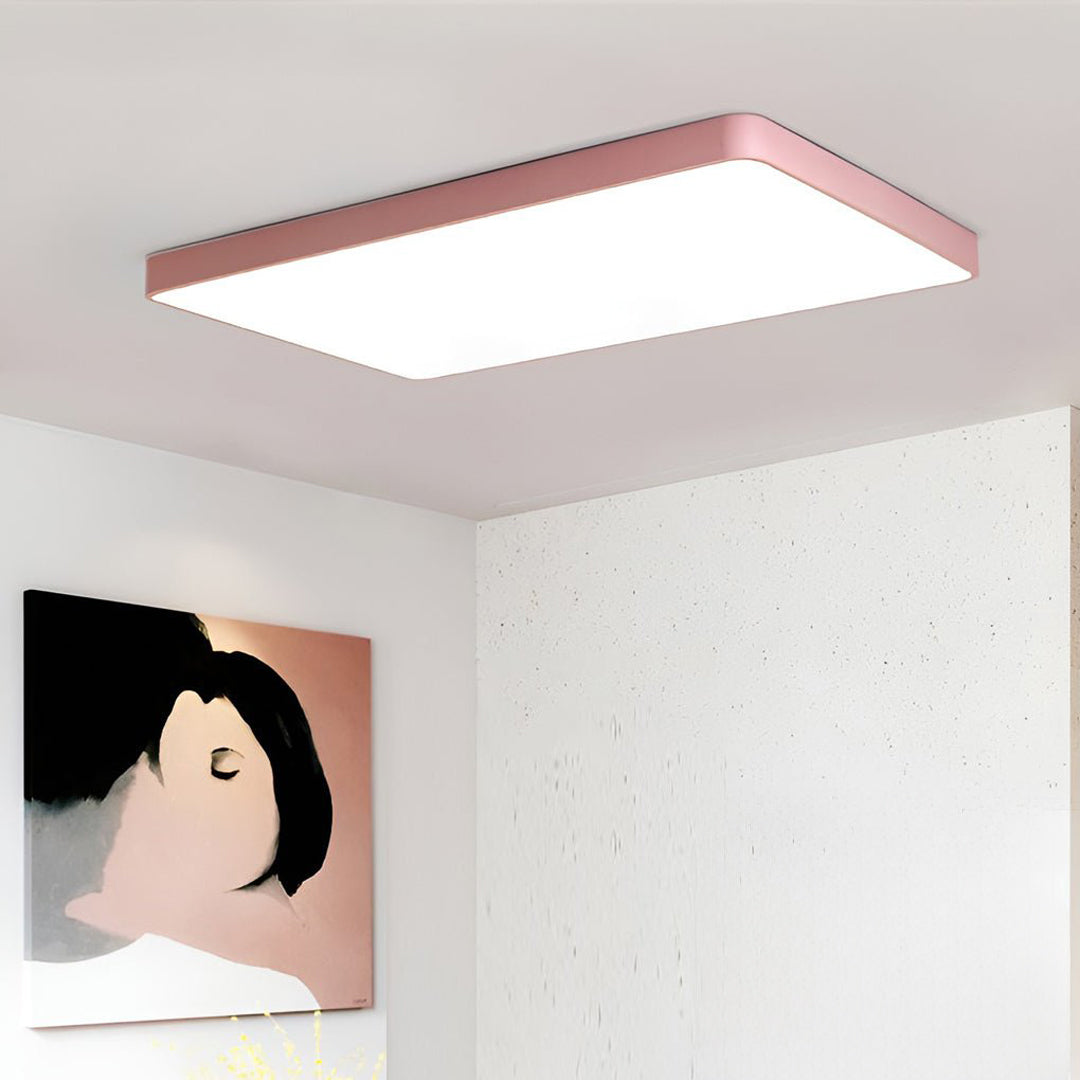 Square Ceiling Light Modern Metal Decorated LED Light