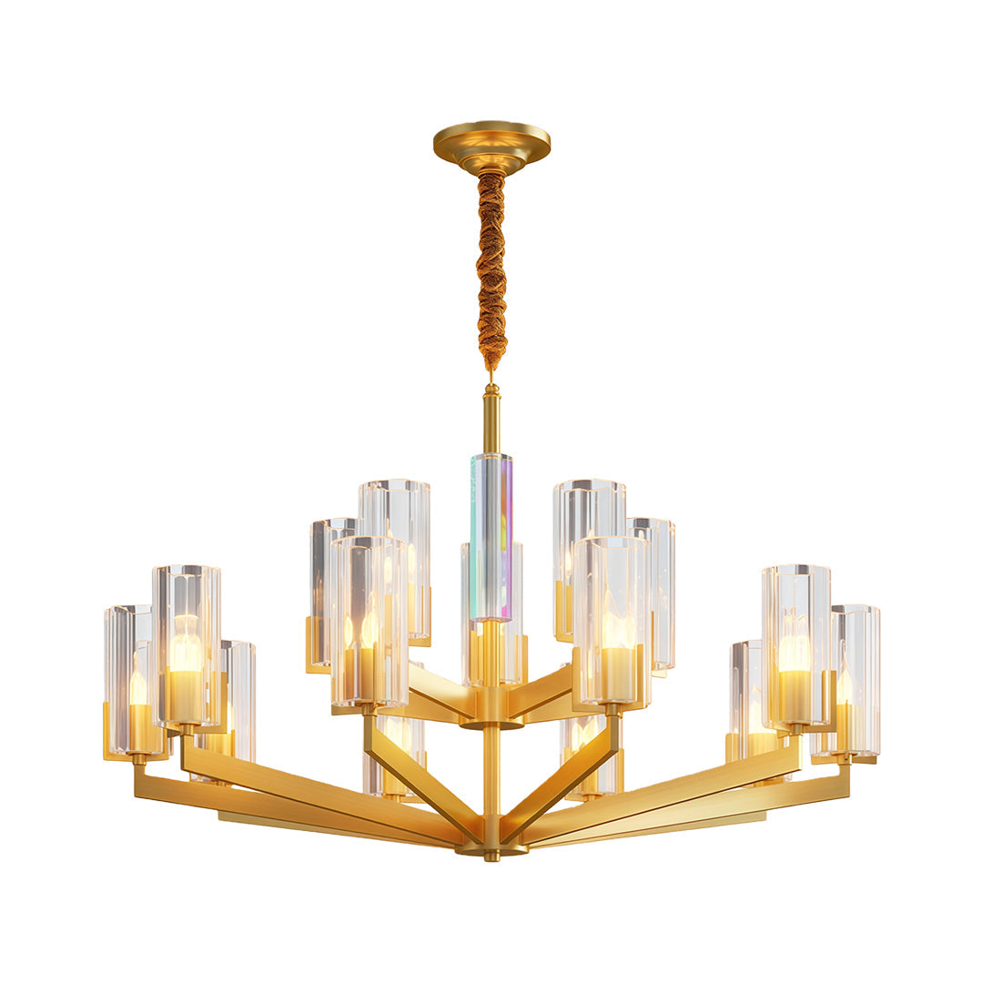Candle Chandeliers American-Style Luxury Ceiling Light