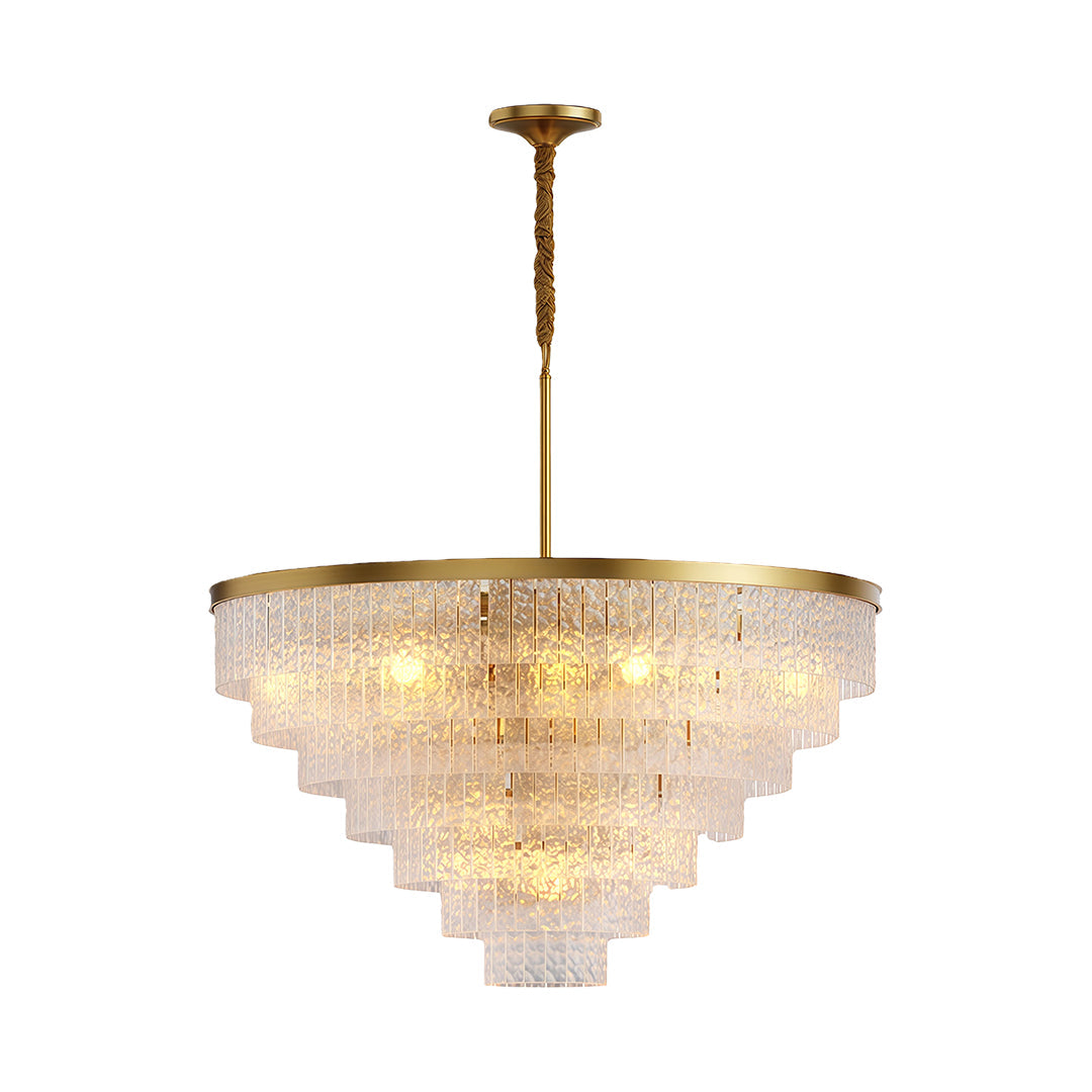 Modern Forms Chandelier Minimalist Full-Copper Luxury Ceiling Light