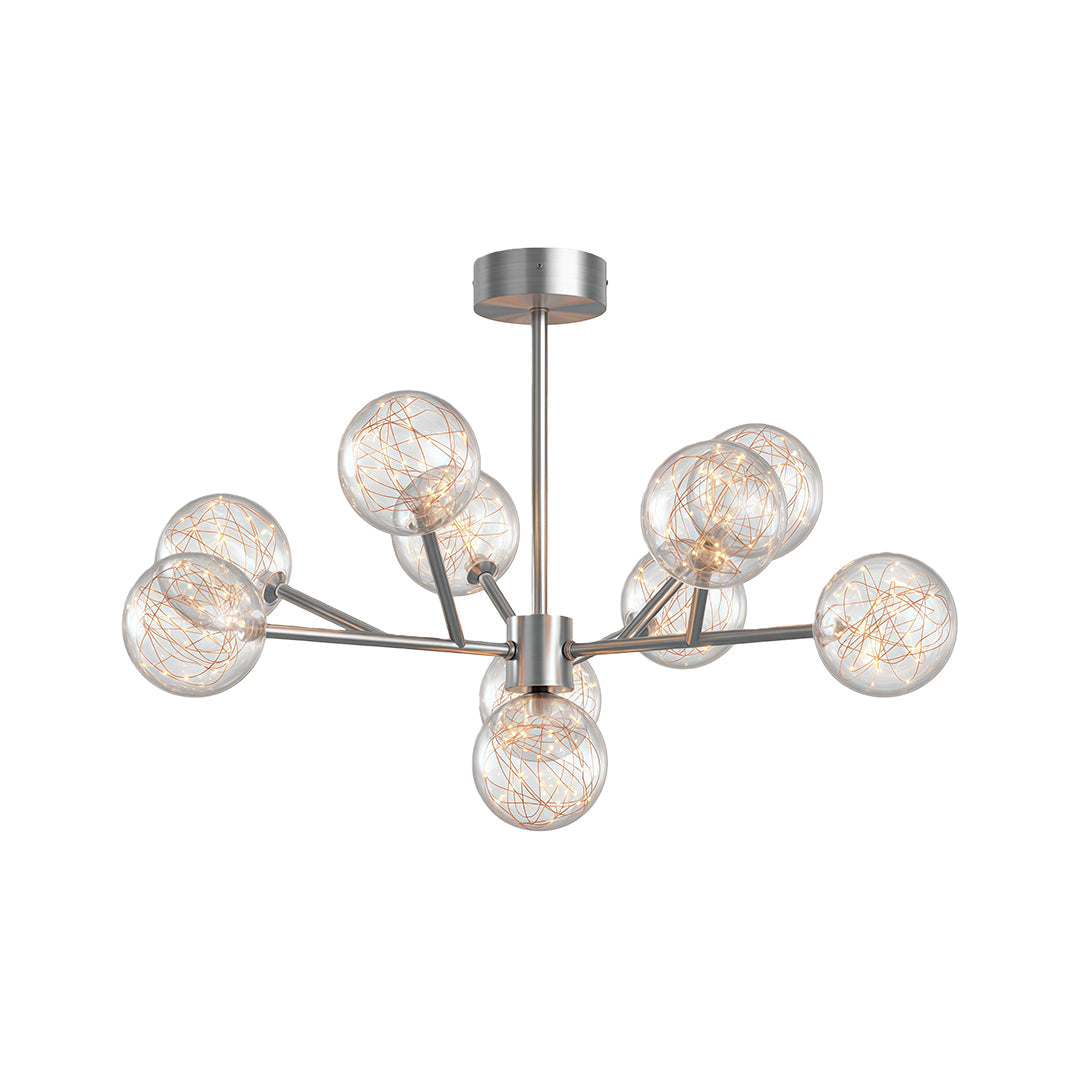 Modern Glass Globe Chandelier Full Sky Star Ceiling Light
