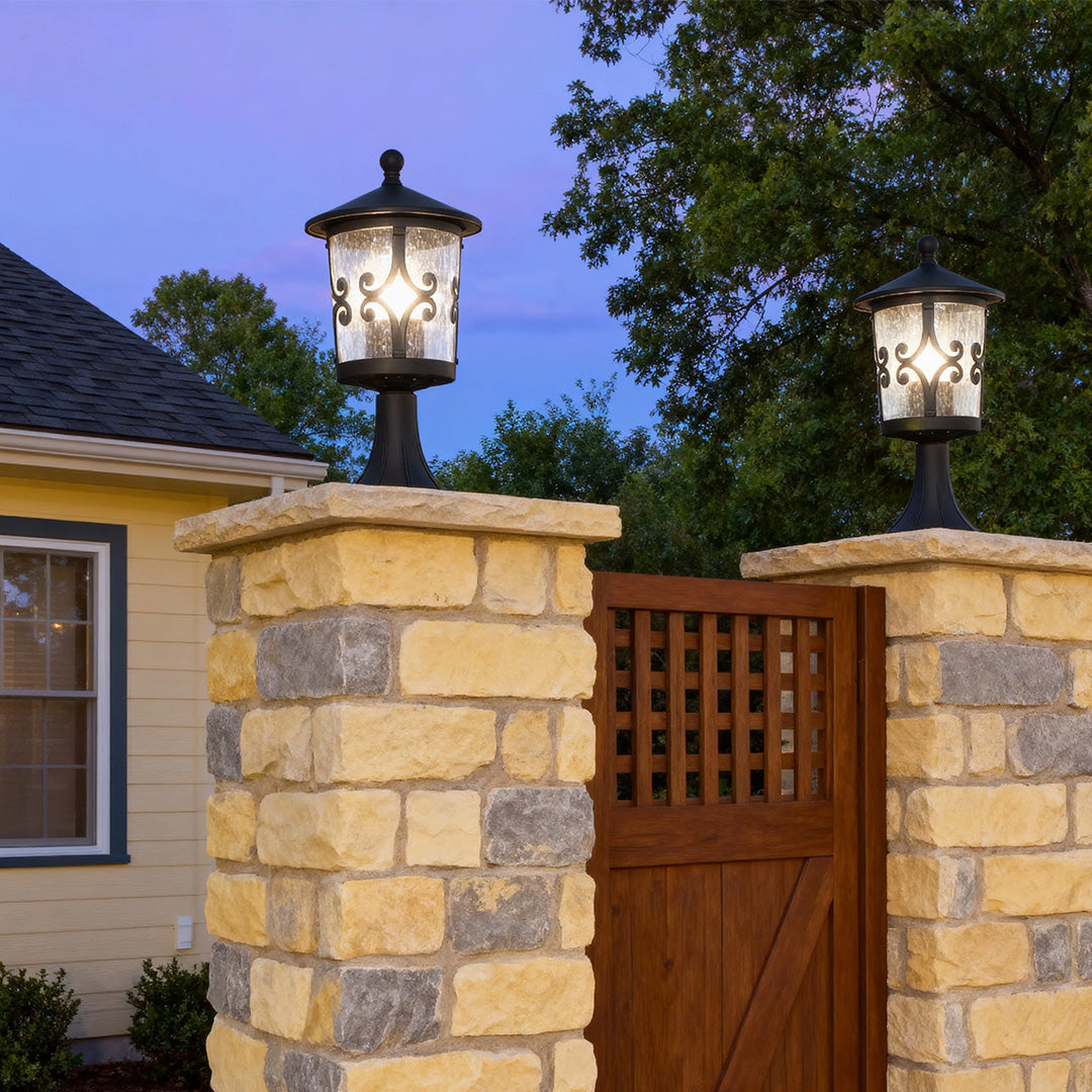 Porch Pillar Lights Waterproof European Style Aluminum Outdoor Light