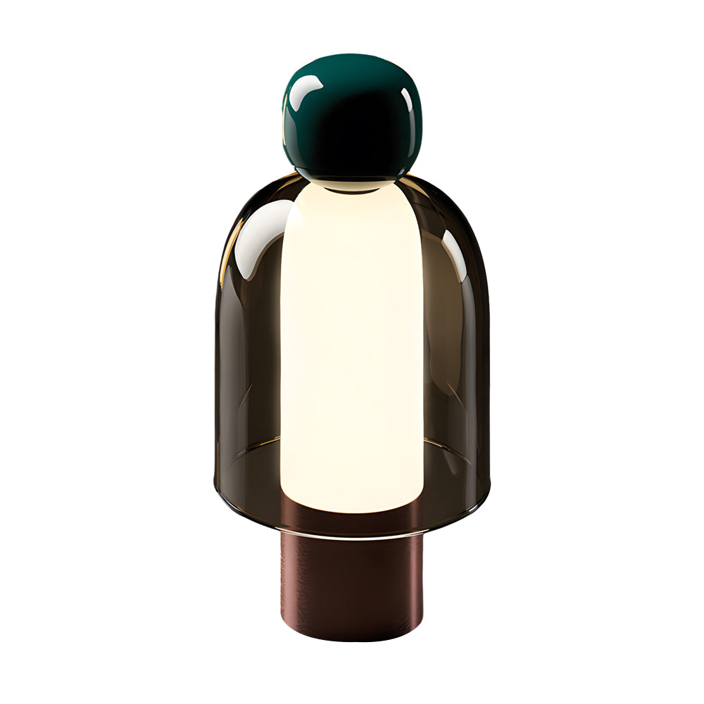 Portable Glass Table Light Human Shape LED Metal Lamp