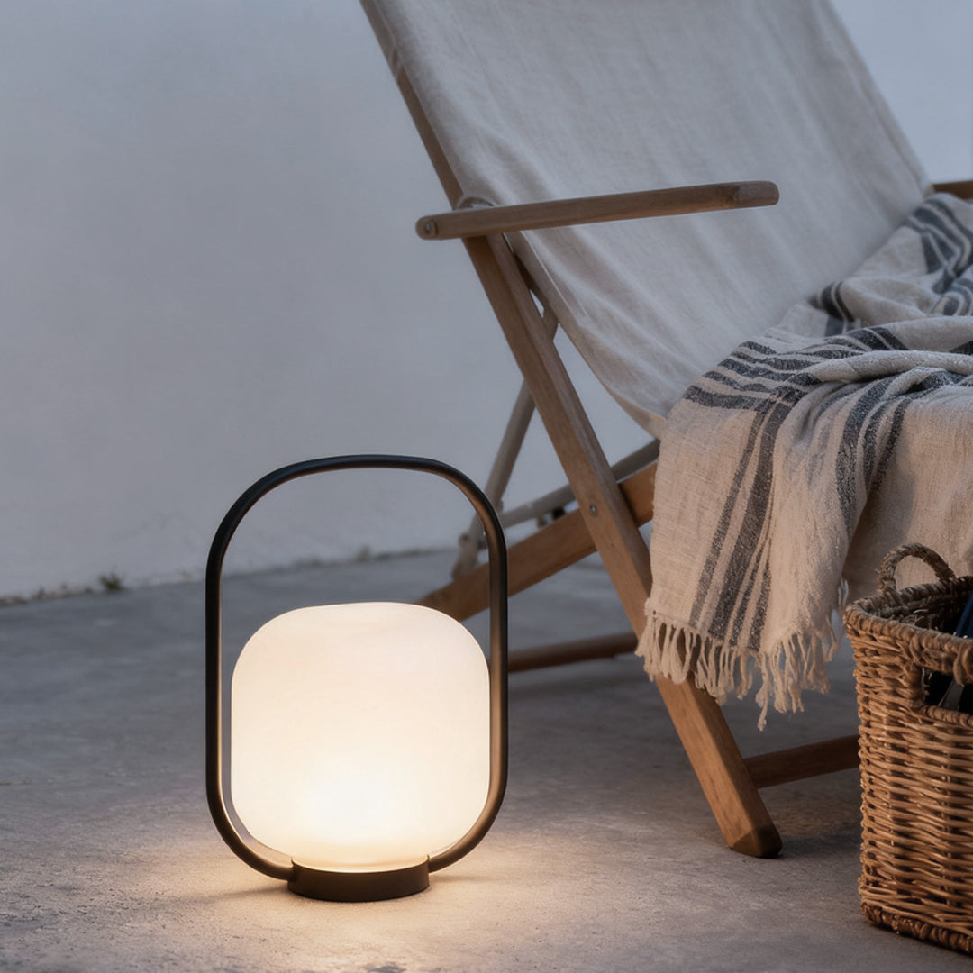 Portable Solar Lantern Waterproof LED Rechargeable Outdoor Handle Lamp