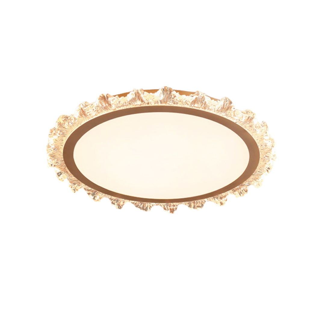 White Round LED Ceiling Light French wide-spectrum Ultra-Thin Flush Mount Light