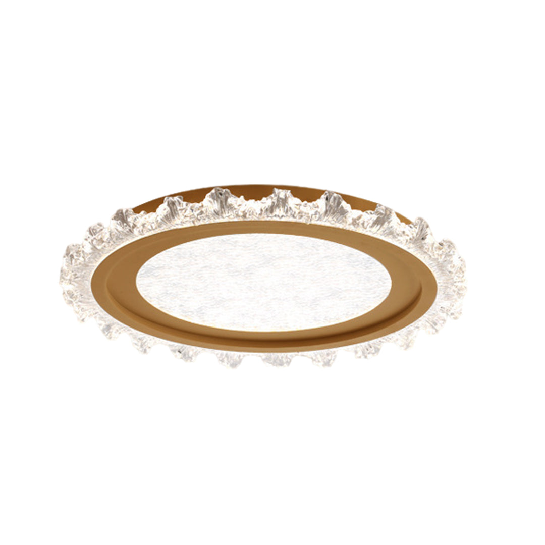 White Round LED Ceiling Light French wide-spectrum Ultra-Thin Flush Mount Light