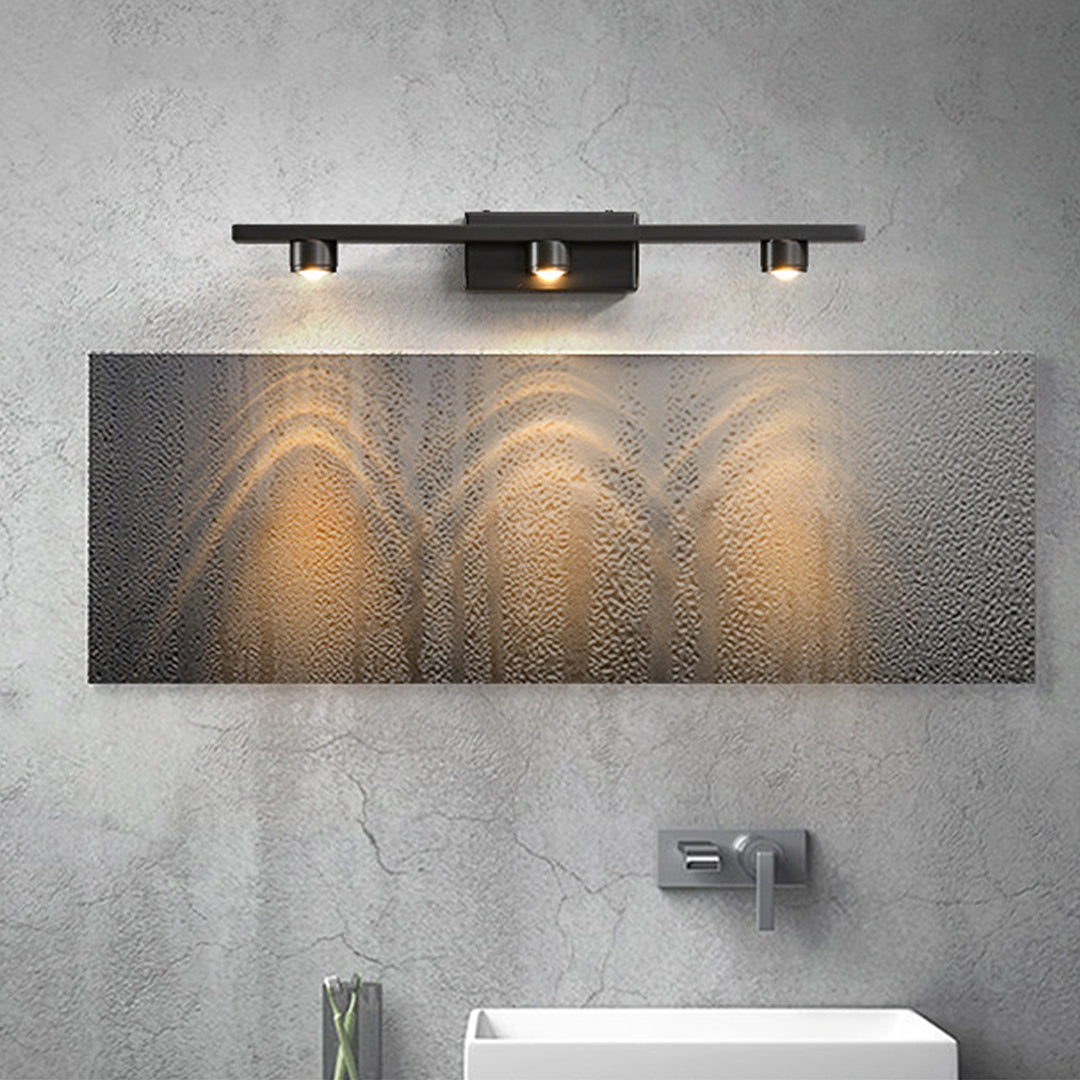 Black Vanity Lights For Bathroom Minimalist LED Mirror Cabinet Light