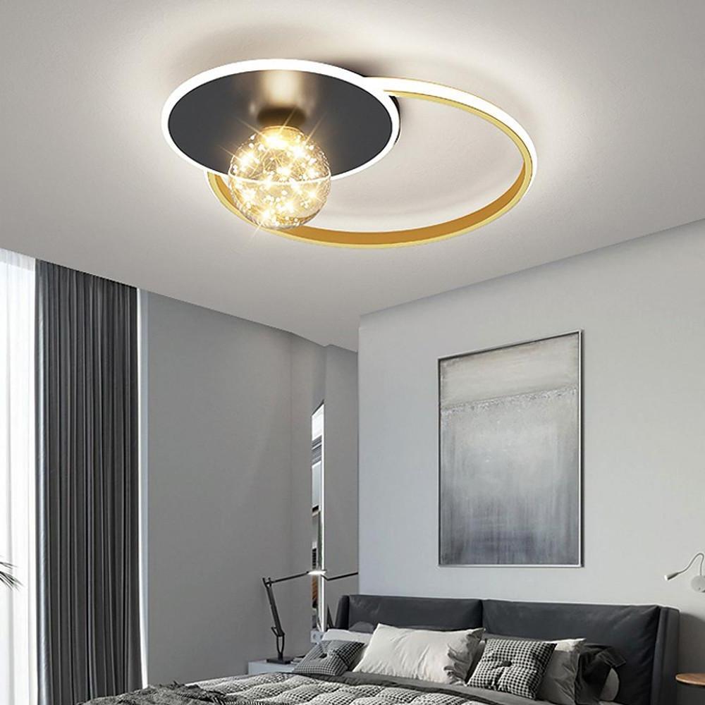 Circles Globe LED Modern Ceiling Lights Flush Mount Lighting for Bedroom
