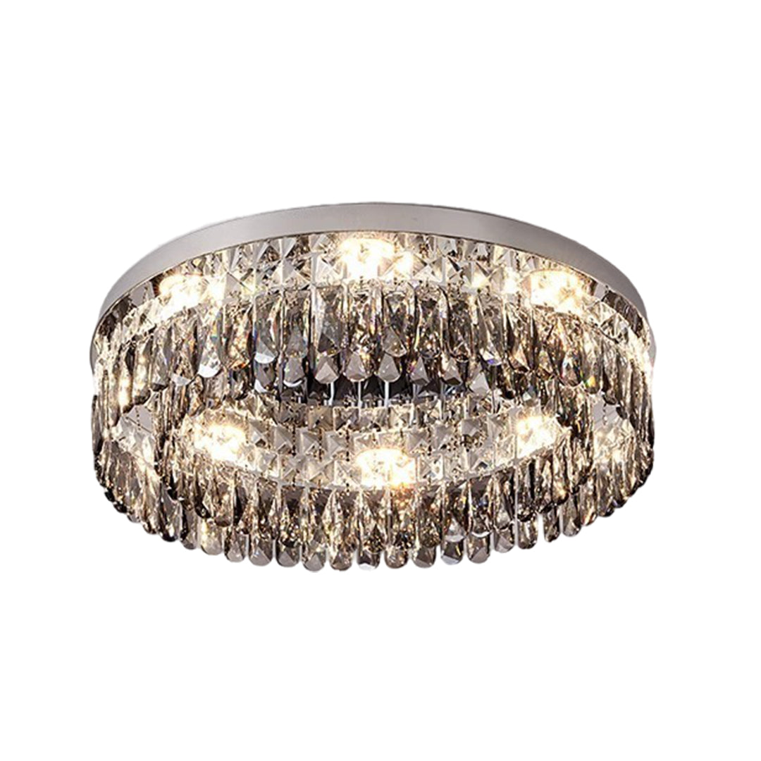 Ceiling Round LED Lights Luxury French Crystal Ceiling Light