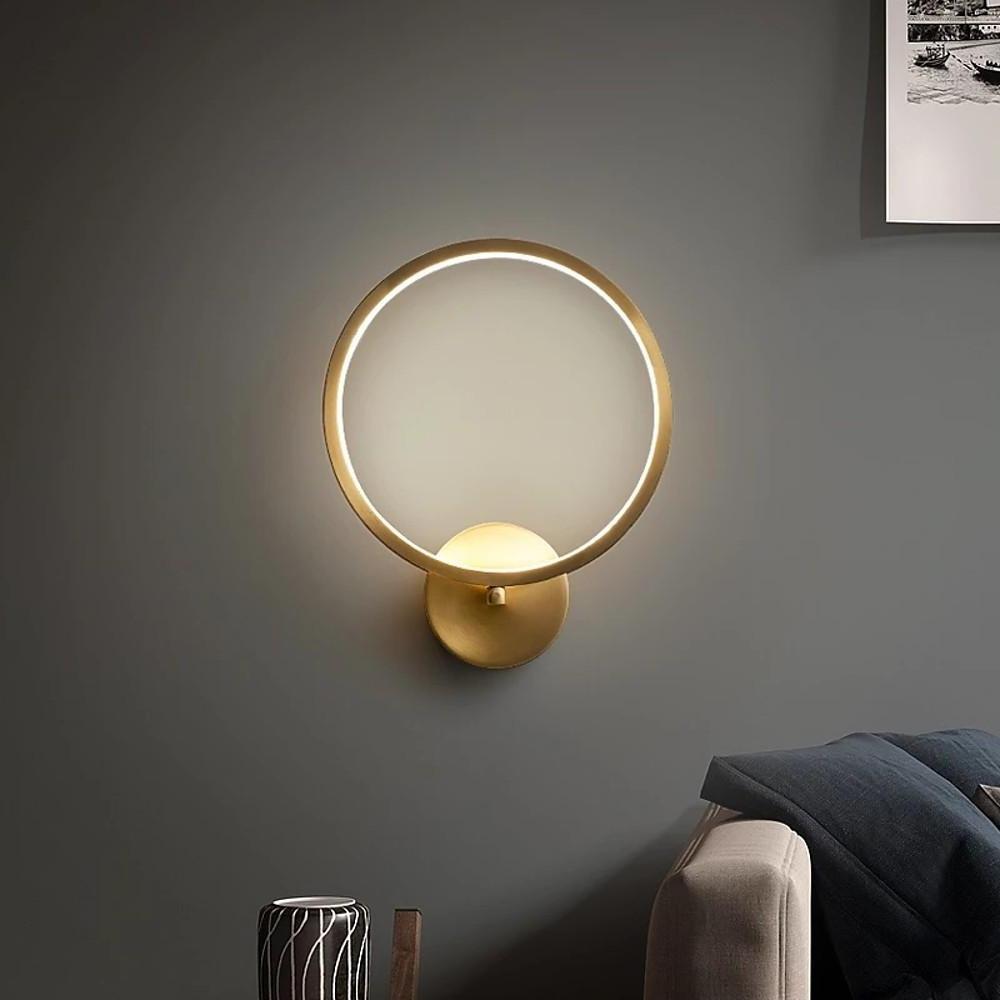 Three Light Flush Mount Ceiling Light LED Copper Modern Flush Mount Lighting