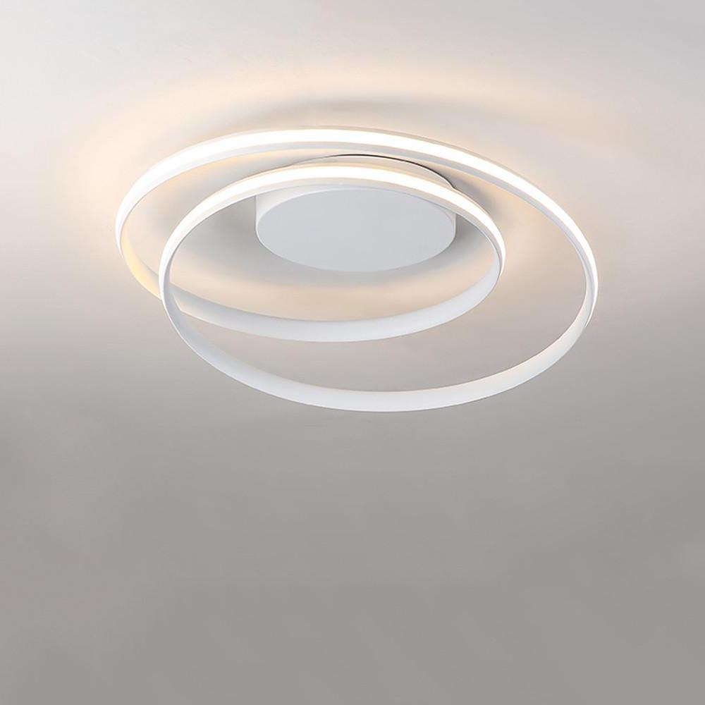 Spiraling Halo Ceiling Light Circular LED Modern Flush Mount Lighting