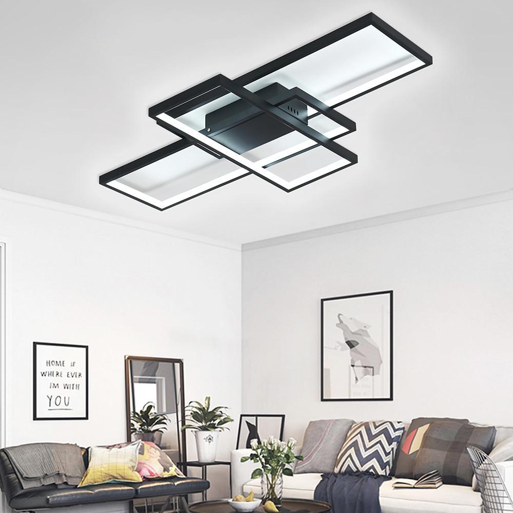 Display Of Rectangles Abstract LED Flush Mount Ceiling Lights