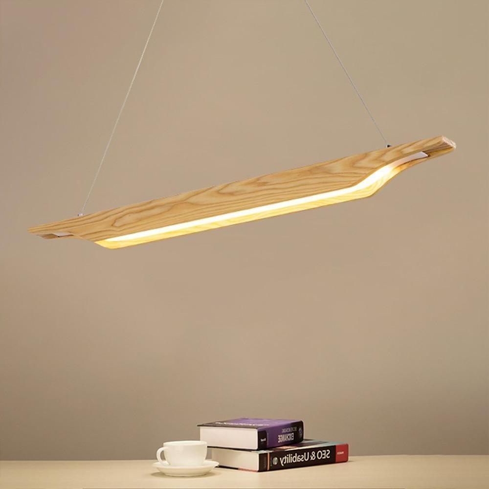 Unique Wood Design LED Modern Rustic Pendant Lighting Ceililng Lights