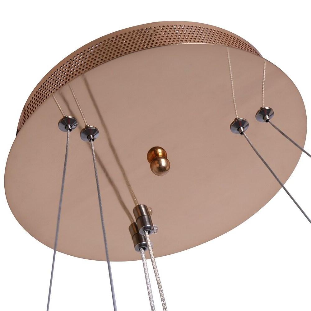 Circle Modern Ring Light Chandelier Aluminum Acrylic Kitchen Ceiling Light