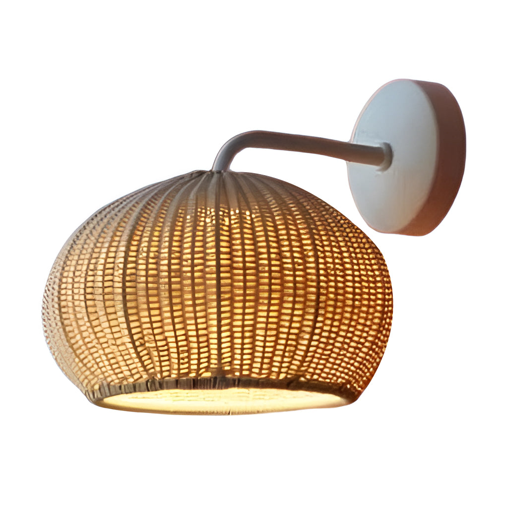 Rattan Outdoor Pendant Light Modern Waterproof Lights