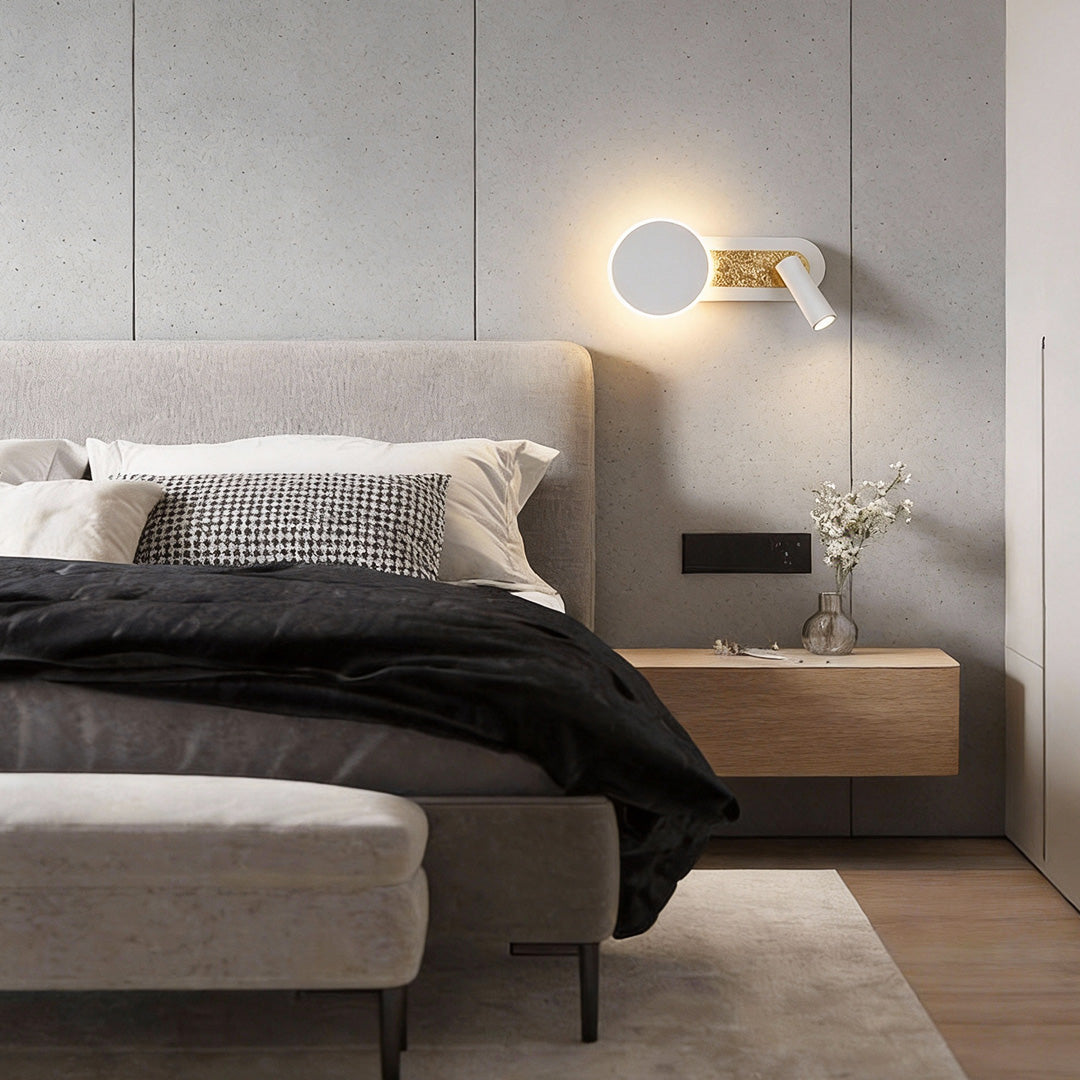 Reading Light for Bed Wall Mounted Modern Dual‑light Lamp