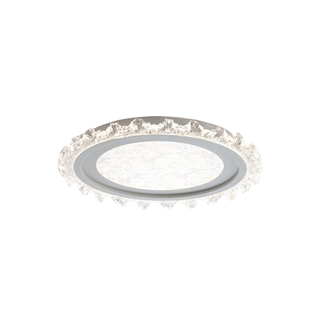 White Round LED Ceiling Light French wide-spectrum Ultra-Thin Flush Mount Light