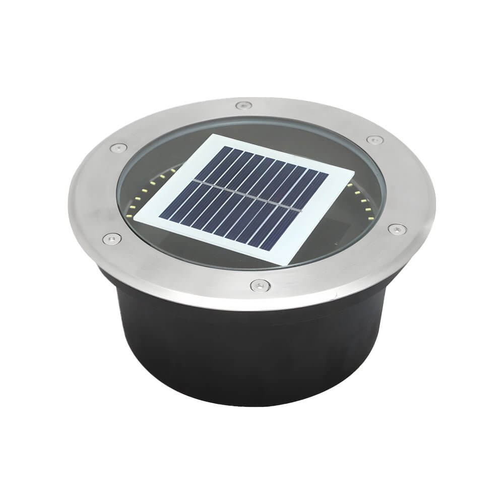 Recessed Floor Lighting Solar LED Metal Well Light