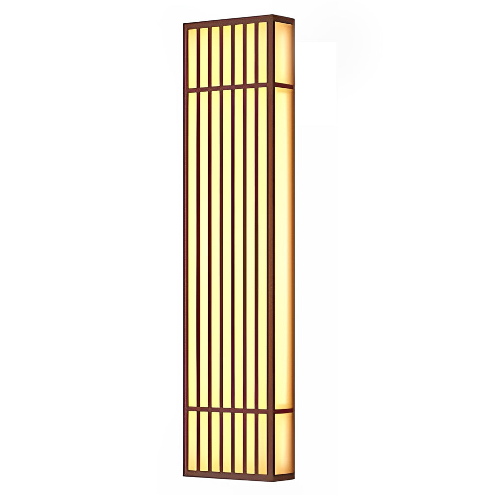 Rectangle LED Outdoor Wall Light Retro Grid Waterproof Light