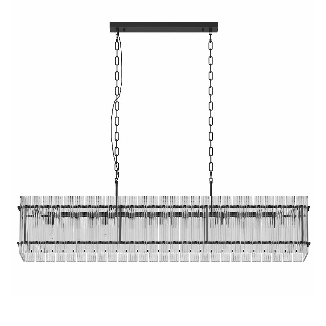 Glass Lamp Shade Chandelier Luxury Iron Ceiling Light