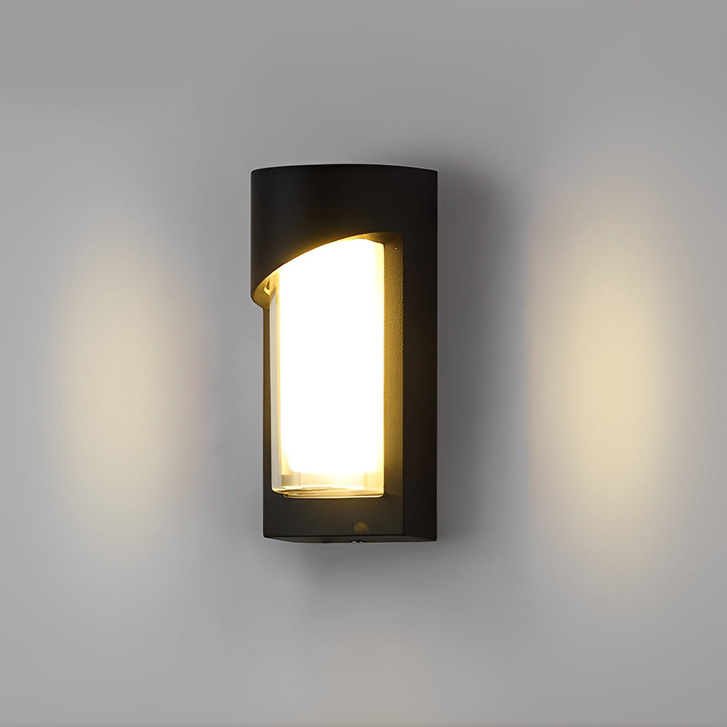 Black Outdoor Wall Light Modern Waterproof LED Light