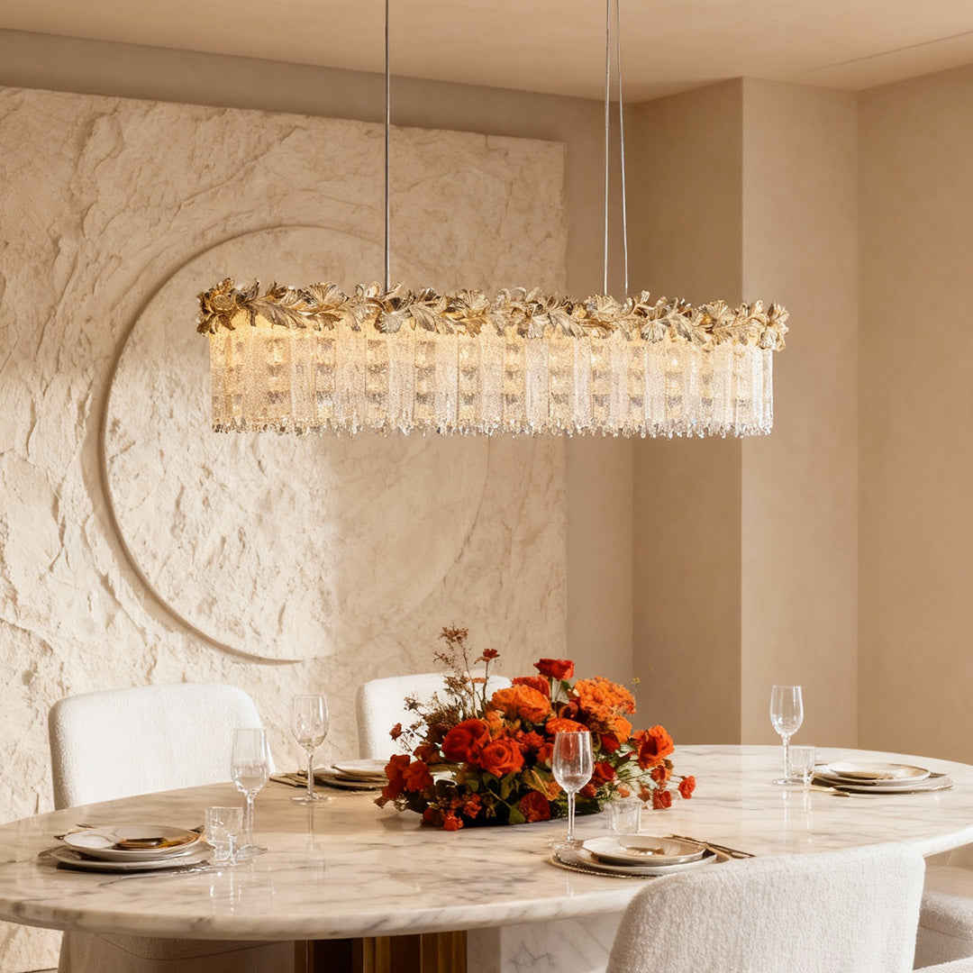 Gold Chandelier Crystal French Minimalist Ceiling Light