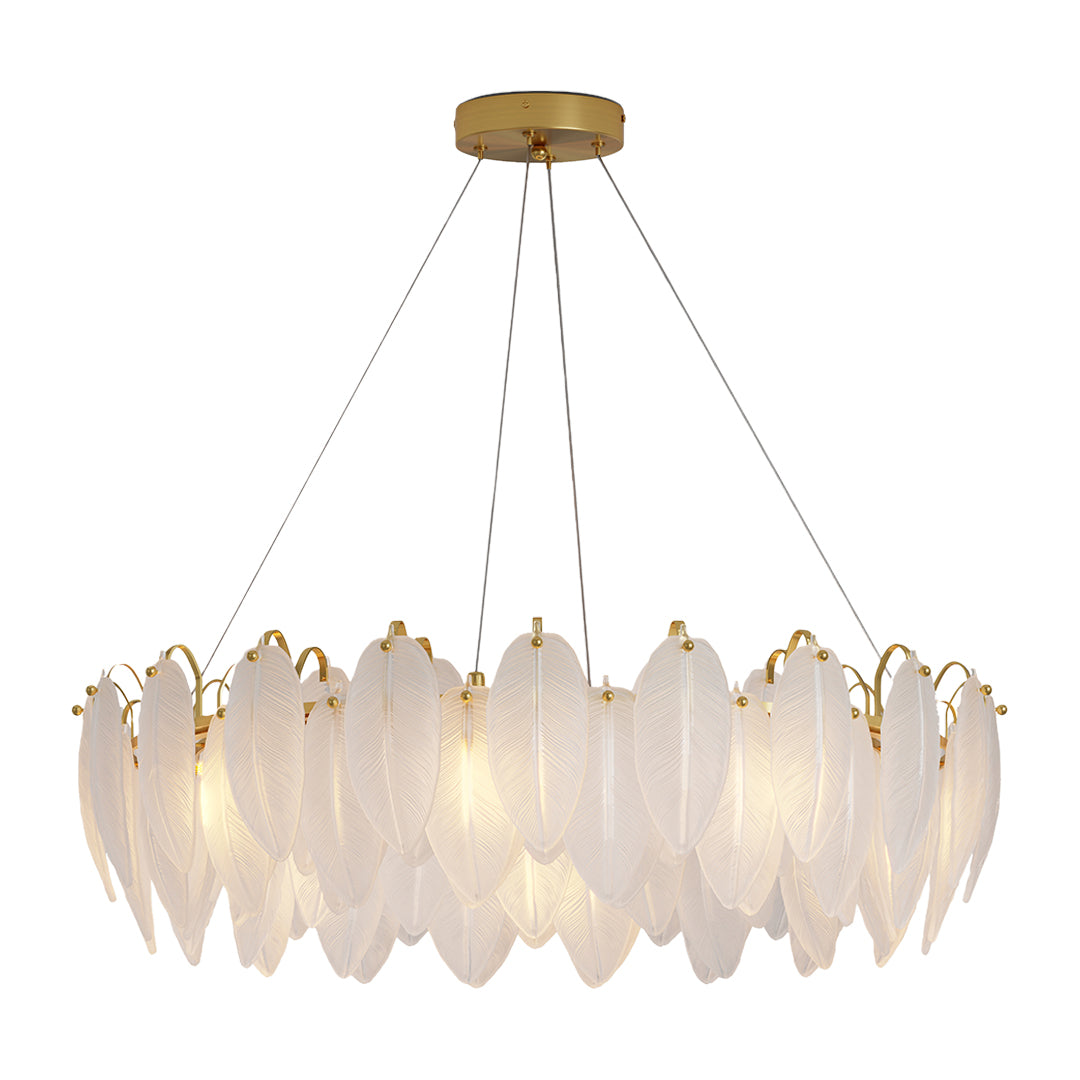 Feather Chandeliers Modern Luxury Glass Ceiling Light