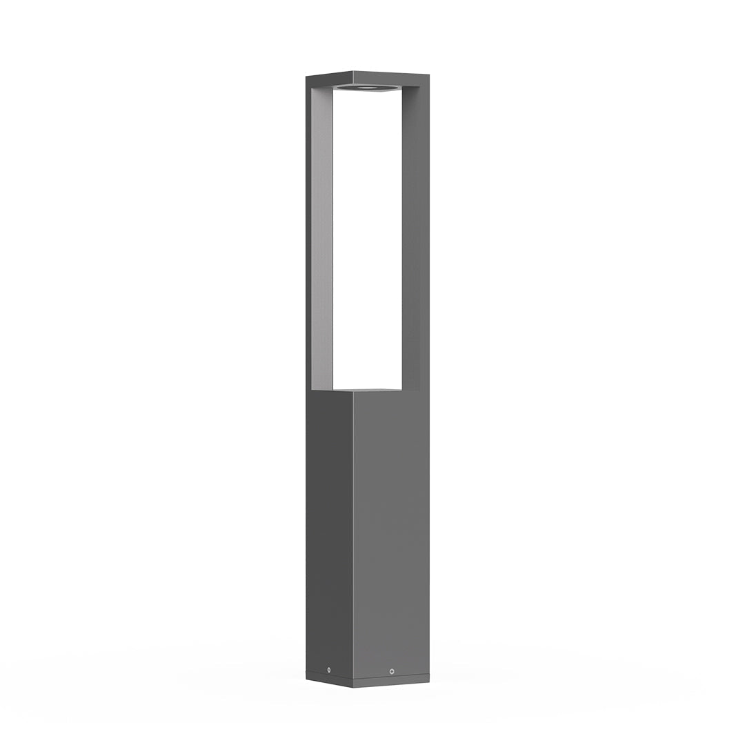 Cutout LED Landscape Bollard Lights Minimalist Garden Pole