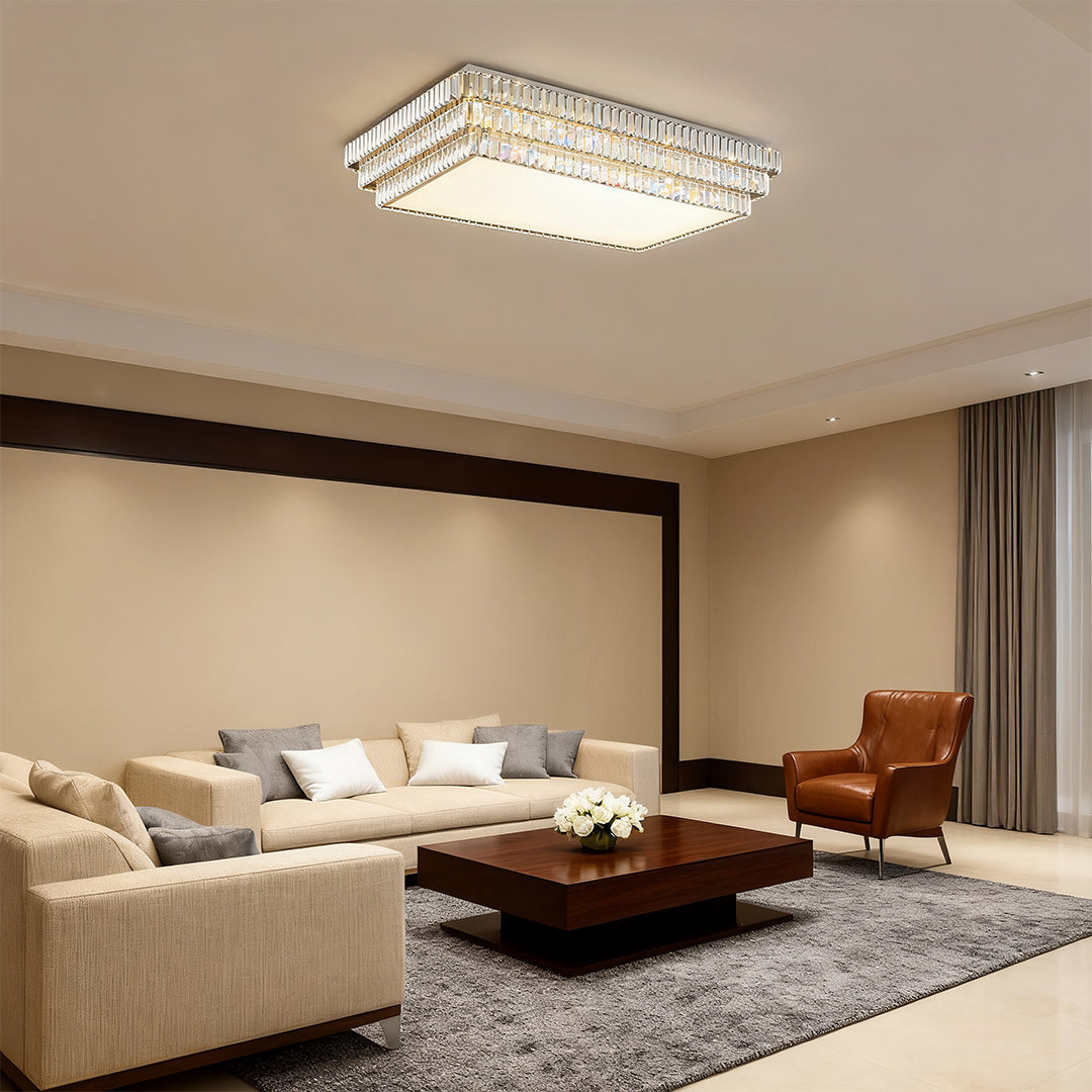 LED Flush Mount Lighting Luxury LED Crystal Lamp