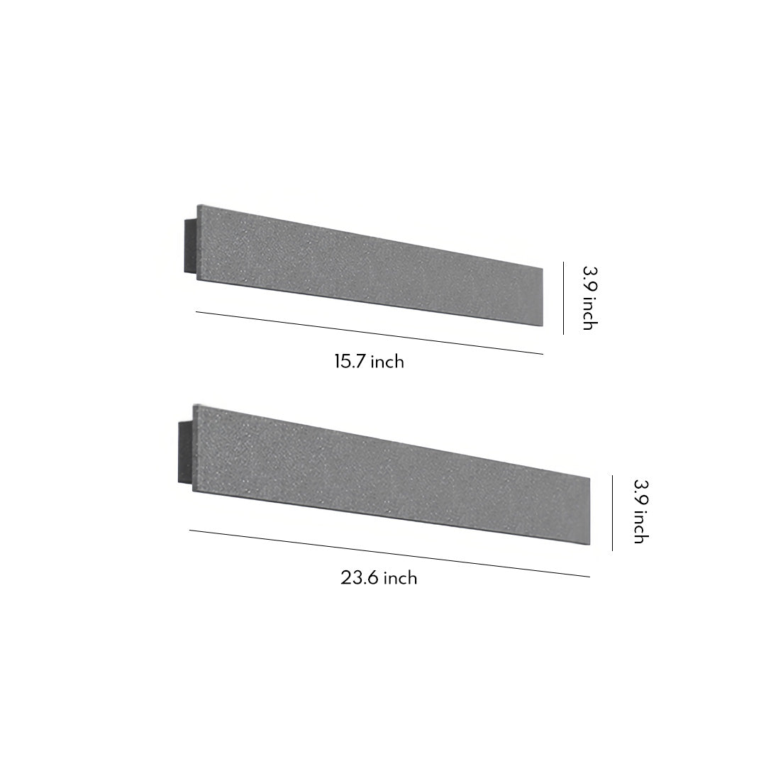 Modern Outdoor Wall Sconces Concrete Waterproof Linear Light