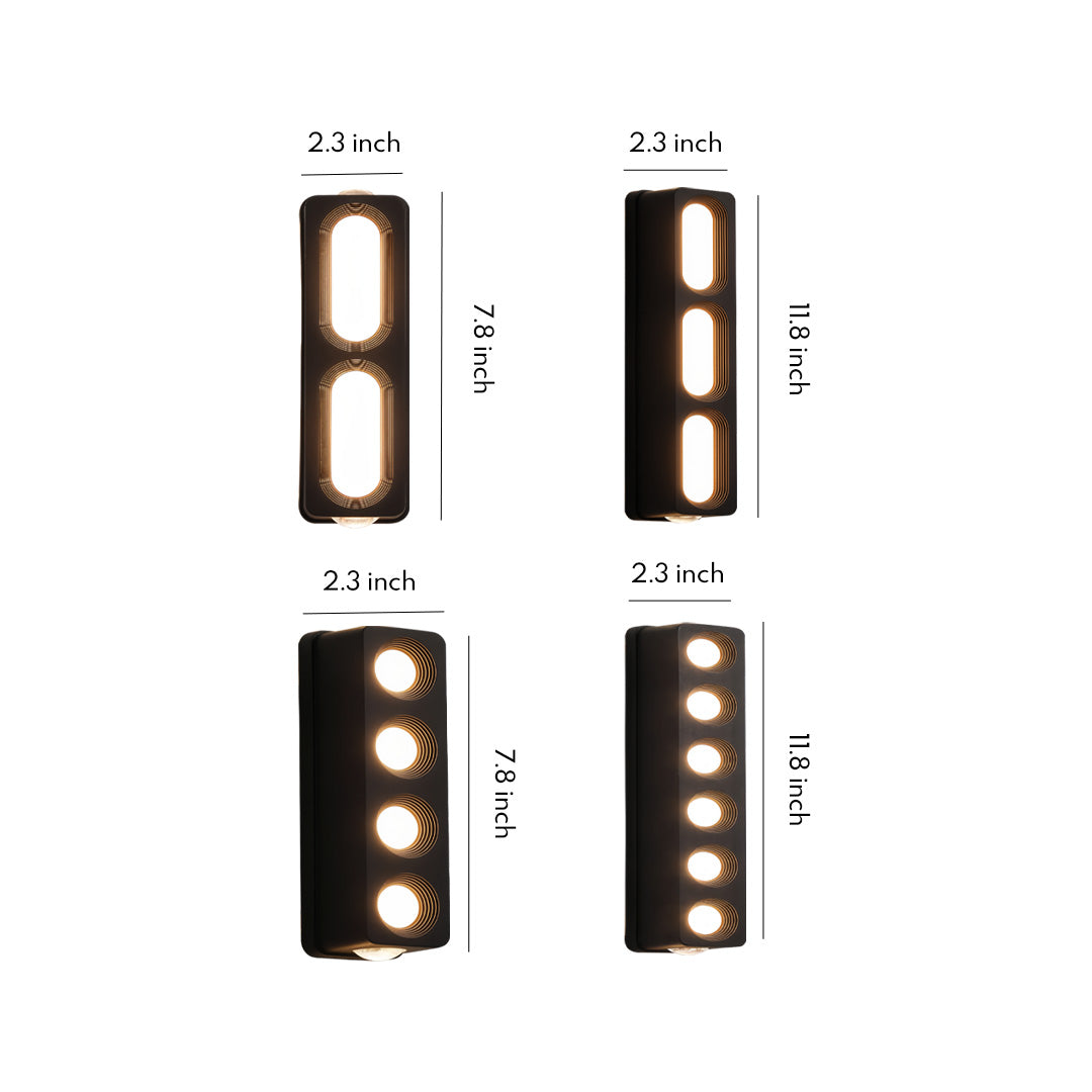Unique Outdoor Wall Lighting LED Up-Down Illuminating Decor Lamp