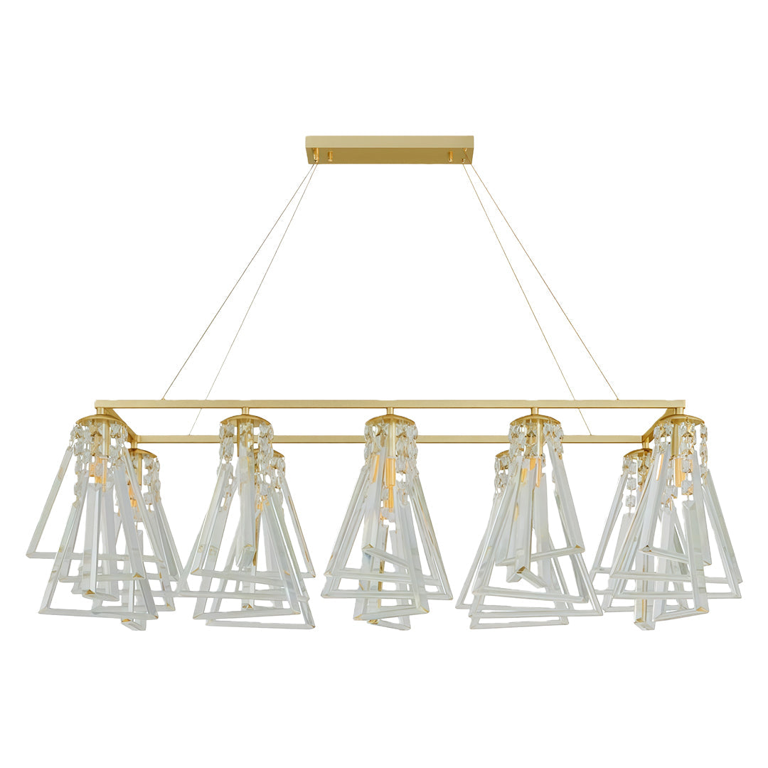 Contemporary Crystal Chandelier Minimalist Ceiling Light