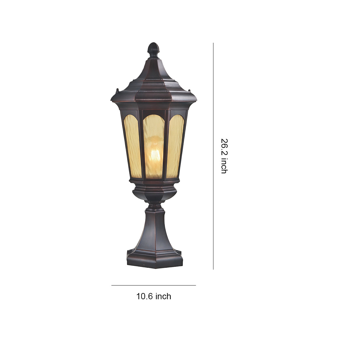 Residential Pillar Light Waterproof Retro Outdoor LED Pathway Lamp