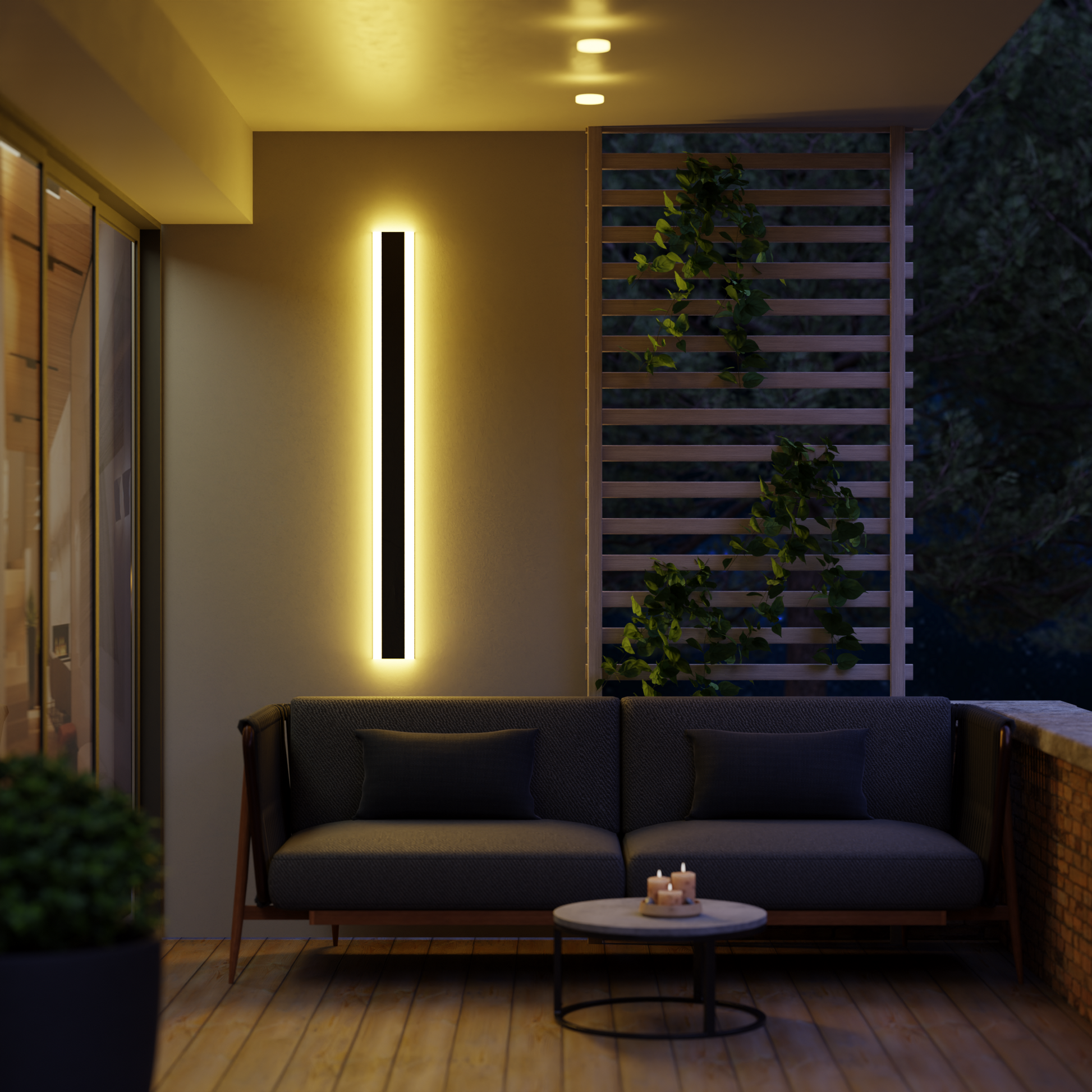 Gate Wall Light Minimalist Waterproof LED Outdoor Light