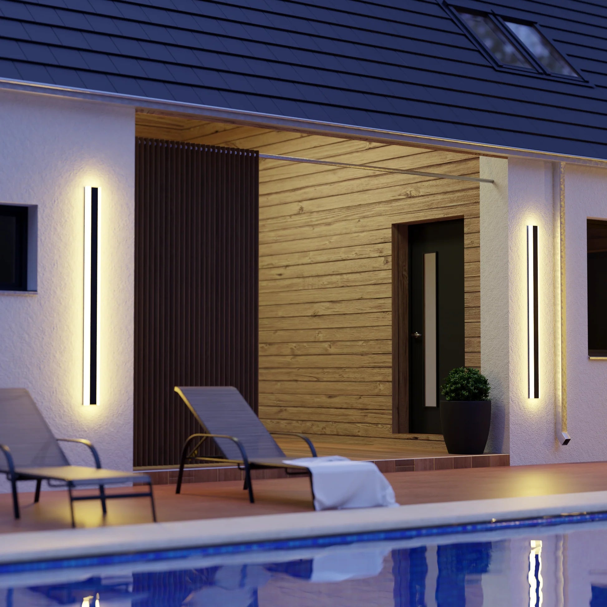 Gate Wall Light Minimalist Waterproof LED Outdoor Light