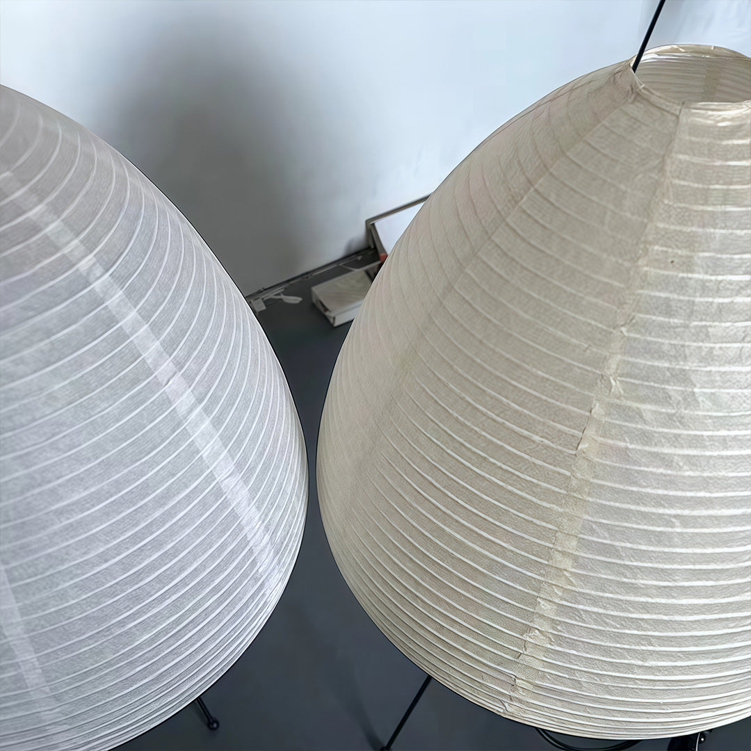 Rice Paper Table Lamps Minimalist Wabi-Sabi Design Light