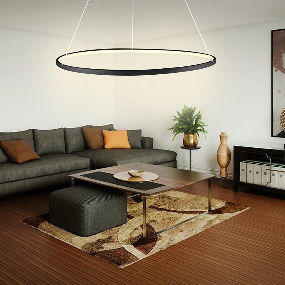 Ring Chandelier LED LED Modern Single-Head Metal Light