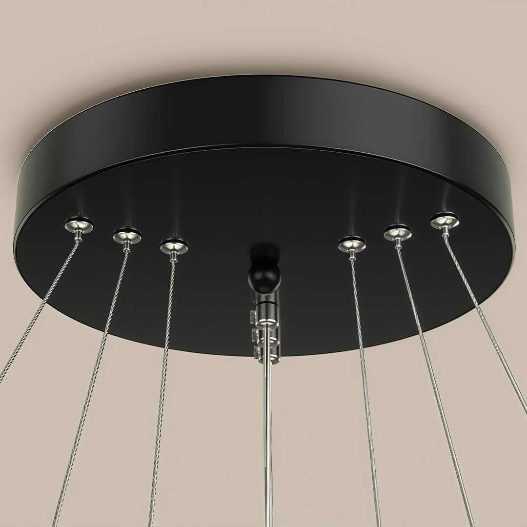Ring LED Chandelier Modern Unique Metal Ceiling Light