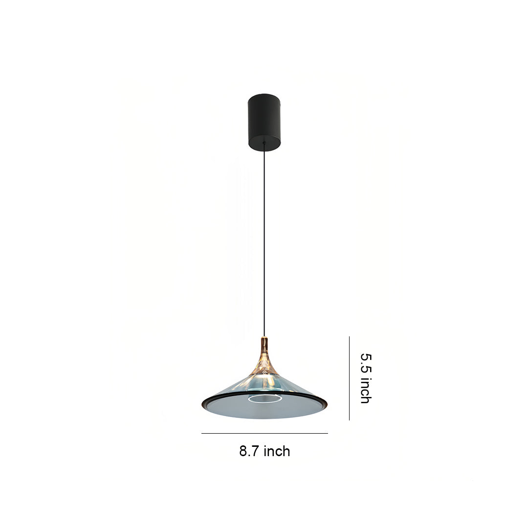 Rise and Fall Pendant Lights Aluminum Acrylic Ceiling Light
