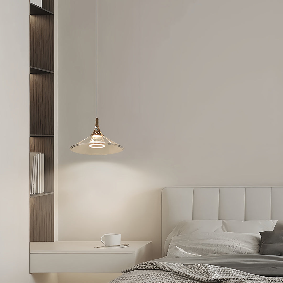Rise and Fall Pendant Lights Aluminum Acrylic Ceiling Light