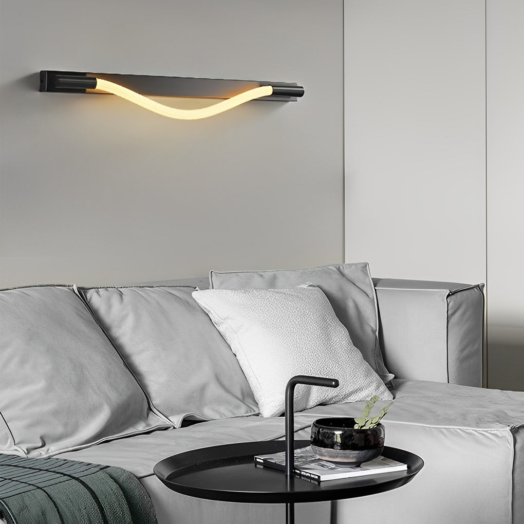 Rope Wall Sconce Light Minimalist Flexible LED Metal Light