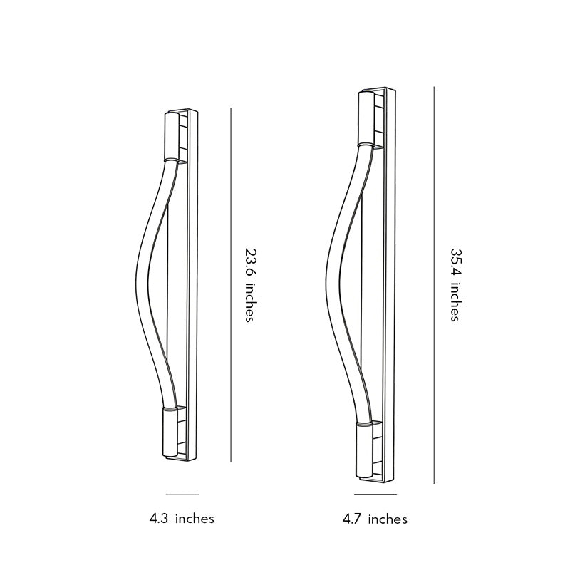 Rope Wall Sconce Light Minimalist Flexible LED Metal Light