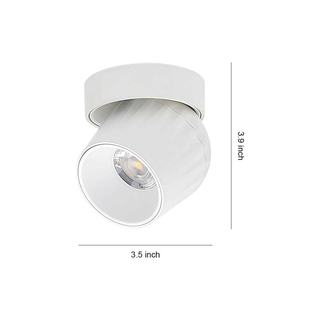 Rotating Spotlight Anti-Glare COB Surface Mount Aluminum Light
