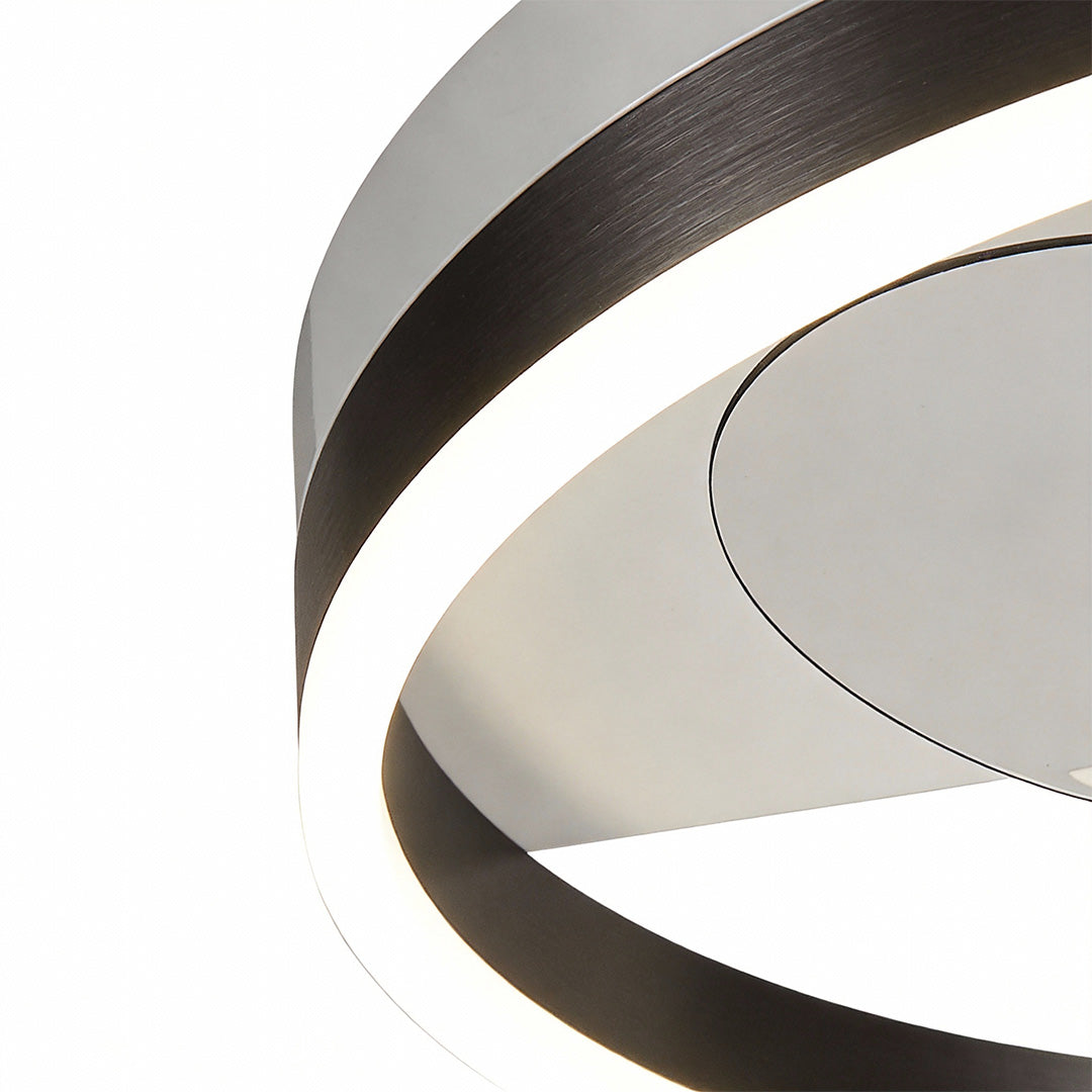 Round Ceiling Fan with Light Modern Silent Ceiling LED Light