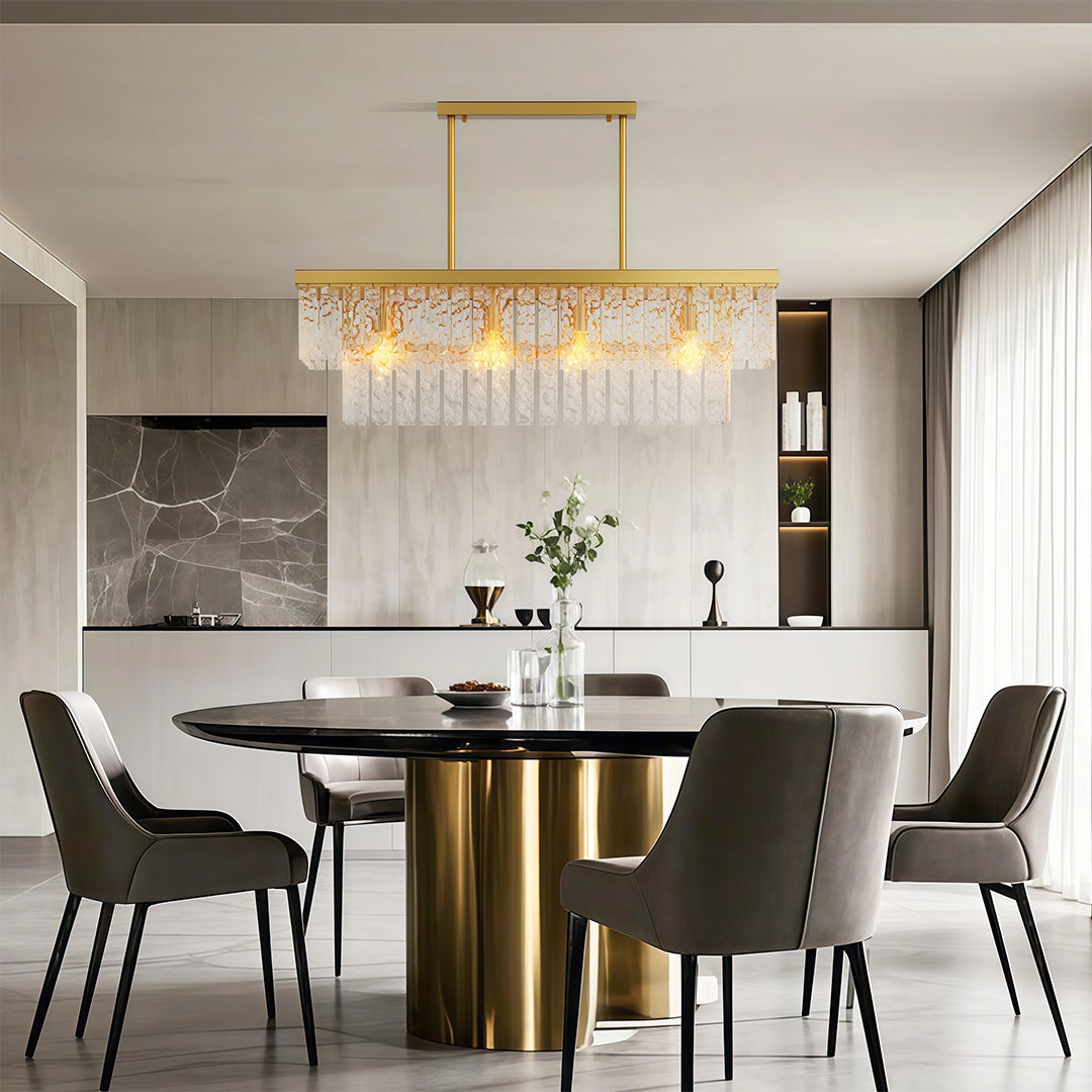 Modern Forms Chandelier Minimalist Full-Copper Luxury Ceiling Light