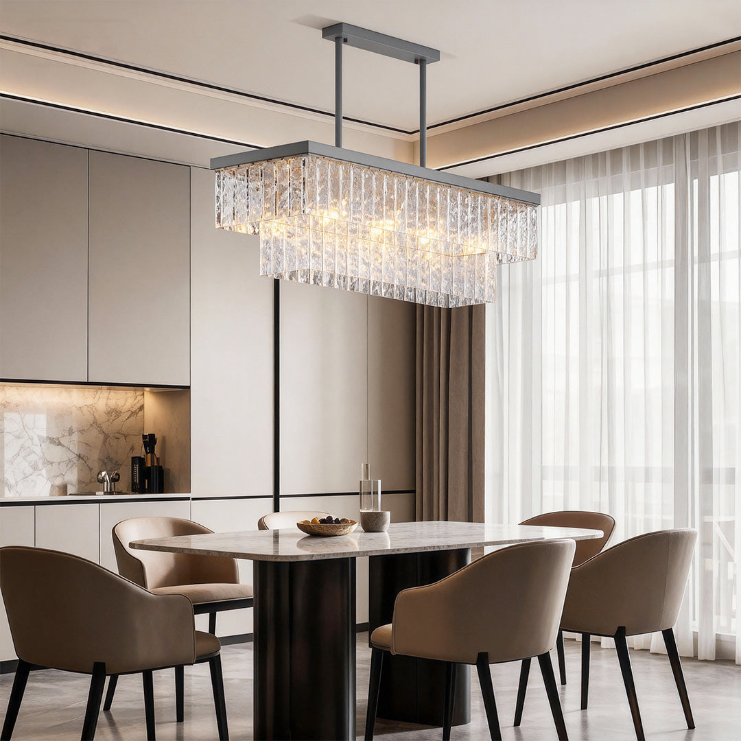 Modern Forms Chandelier Minimalist Full-Copper Luxury Ceiling Light