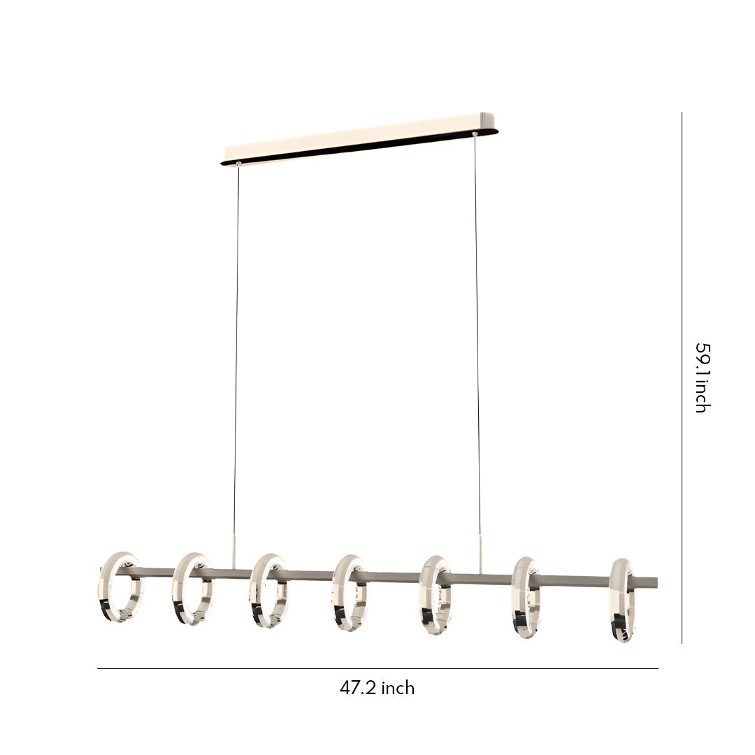 Linear Suspension Lighting Italian Creative Luxury Ceiling Light