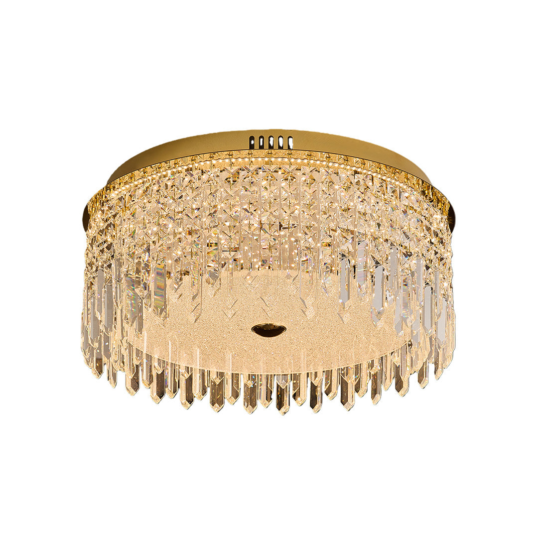 Crystal Ceiling Lights Flush Mount Luxury Metal Light