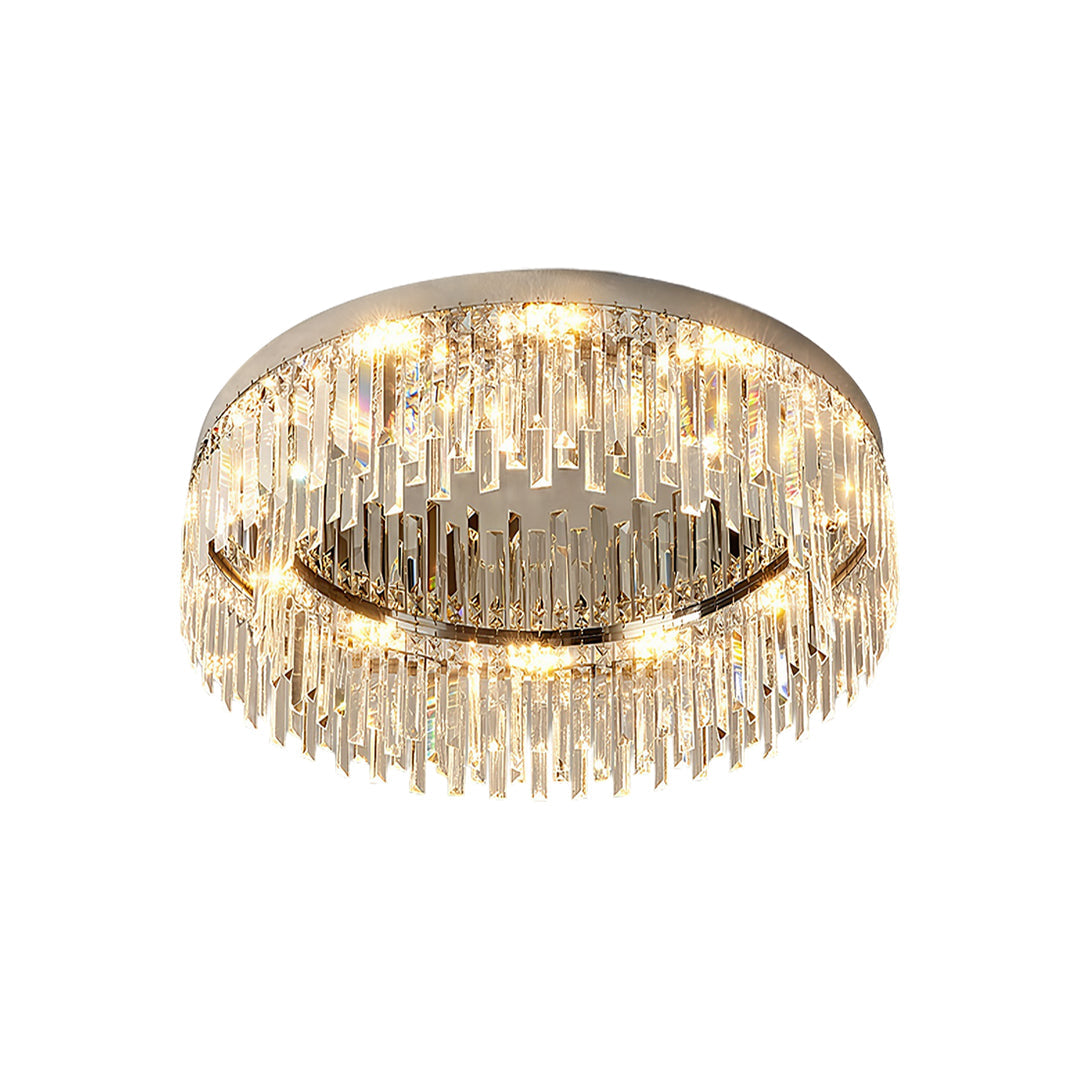 Crystal Flush Mount Ceiling Light Minimalist Round Ceiling Light